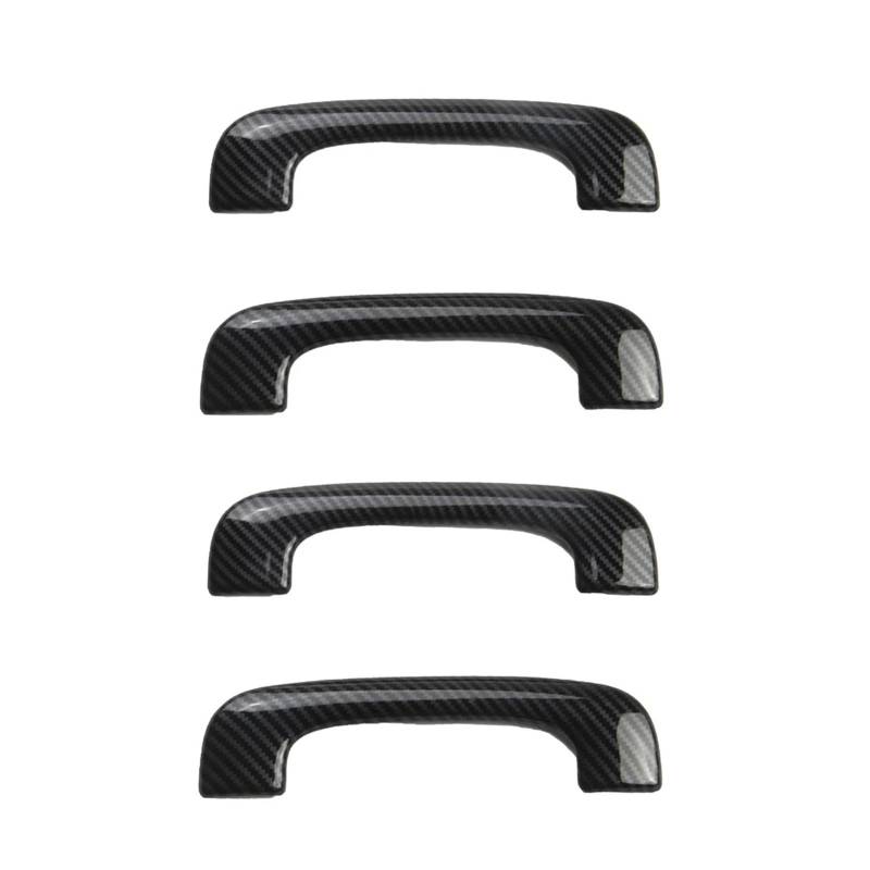 Auto Aufkleber 4PCS ABS Carbon Faser Auto Innen Dach Haltegriff Abdeckung Borte Für Dodge Für Ladegerät 2016-2021 Innenzubehör von XRUKGUO