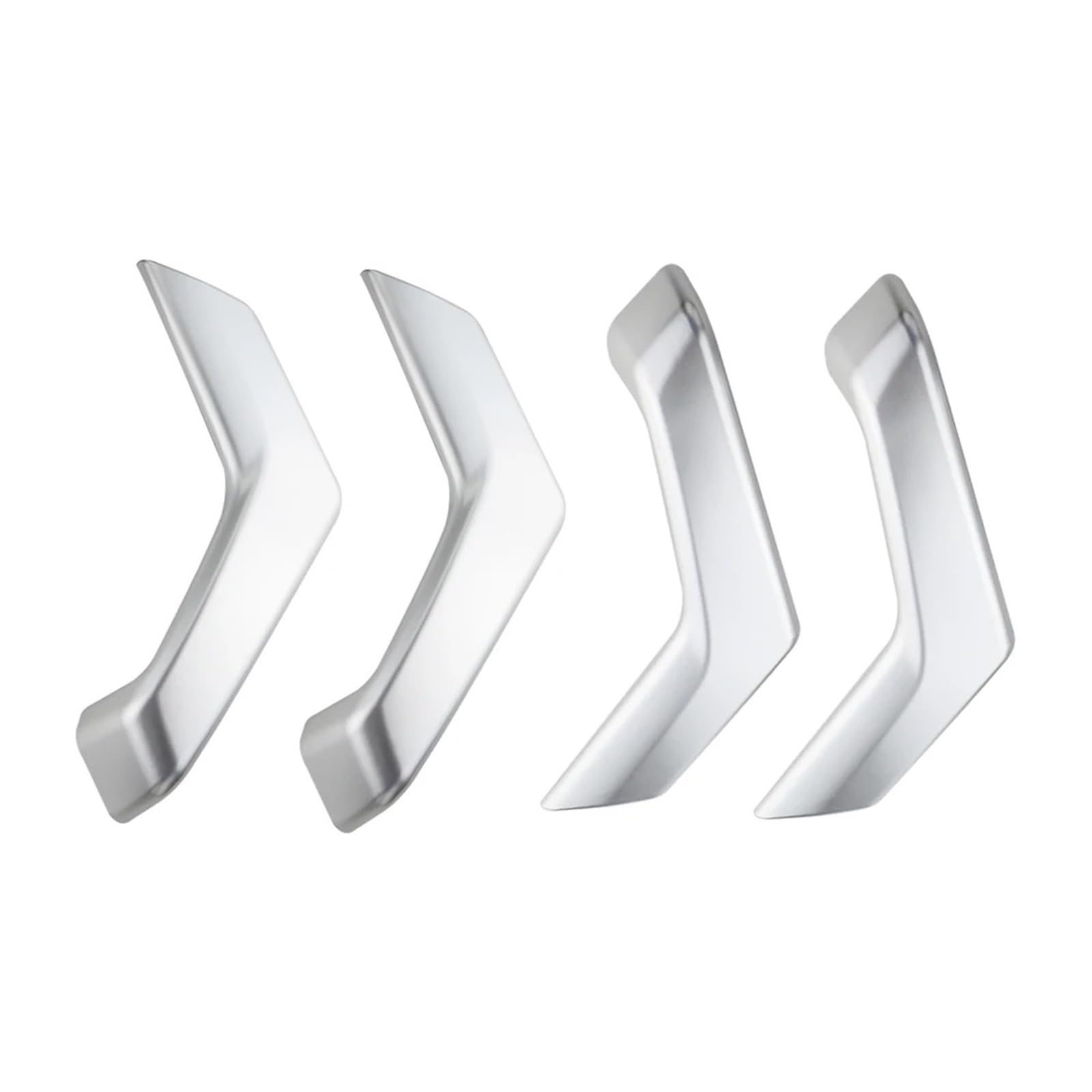Auto Aufkleber 4Pcs ABS Auto Tür Armlehne Panel Abdeckung Aufkleber Trim Für VW Für Troc 2018-2023 Innen Zubehör Innenzubehör(Silber) von XRUKGUO
