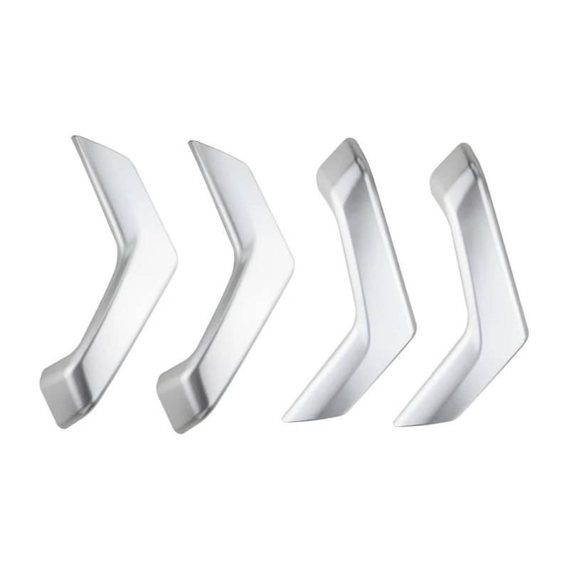 Auto Aufkleber 4Pcs ABS Auto Tür Armlehne Panel Abdeckung Aufkleber Trim Für VW Für Troc 2018-2023 Innen Zubehör Innenzubehör(Silber) von XRUKGUO