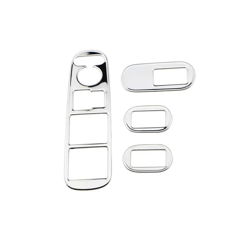 Auto Aufkleber 4Pcs Auto Fensterheber Taste Panel Aufkleber Für HRV Für HR-V Für Vezel 2014-2020 Dekoration Abdeckung Trim Innen Zubehör Innenzubehör(Stainless Steel) von XRUKGUO