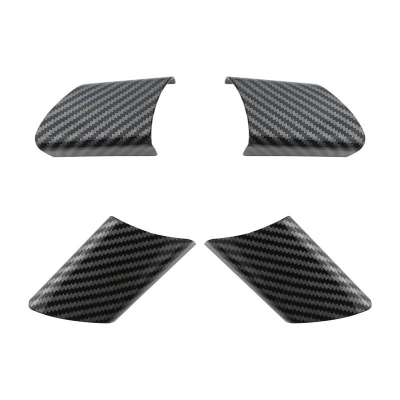 Auto Aufkleber 4Pcs Carbon Faser Auto Lenkrad Panel Abdeckung Aufkleber Trim Für VW Für Polo Für Fuchs 2003 2004 2005 2006 2007 Zubehör Innenzubehör von XRUKGUO