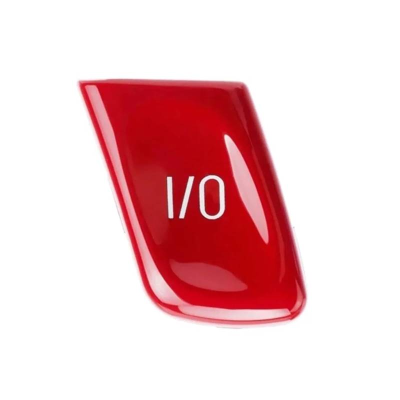 Auto Aufkleber ABS Auto Lenkrad Control Knob Schalter I/O Taste Abdeckung Fit Für 3 Serie Für M3 E46 1998-2004 Auto Innen Zubehör Innenzubehör(Rot) von XRUKGUO