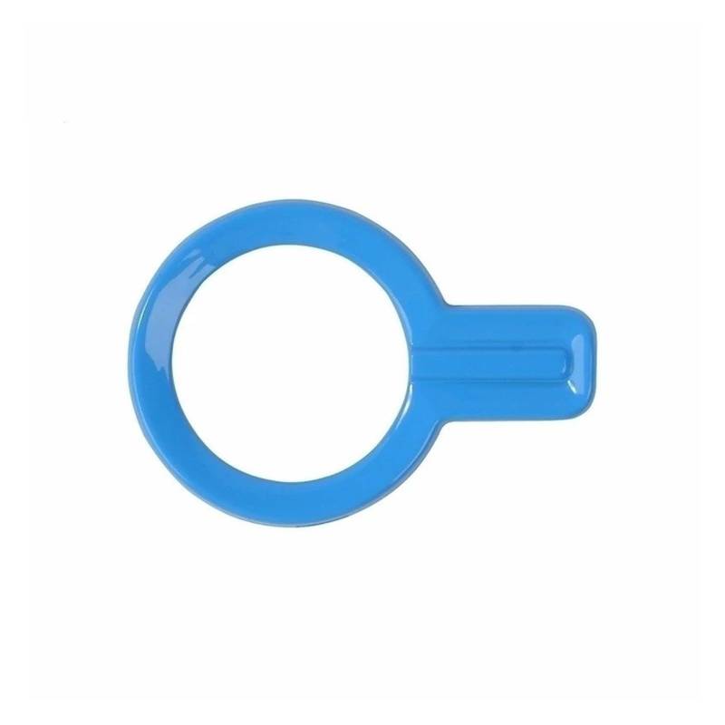 Auto Aufkleber ABS Auto Motor Start Stop Taste Schalter Dekoration Abdeckung Für Bronco 2021 2022 2023 2024 Innen Zubehör Innenzubehör(Light Blue) von XRUKGUO
