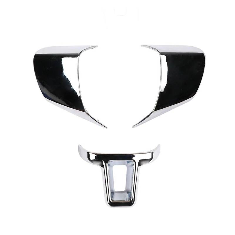 Auto Aufkleber ABS Chrom Lenkrad Abdeckung Aufkleber Fall Für VW Für Golf 6 MK6 Für Polo Für Jetta MK5 MK6 Für Bora Auto Styling Trim Zubehör Innenzubehör(3pcs 369 Clock Style) von XRUKGUO