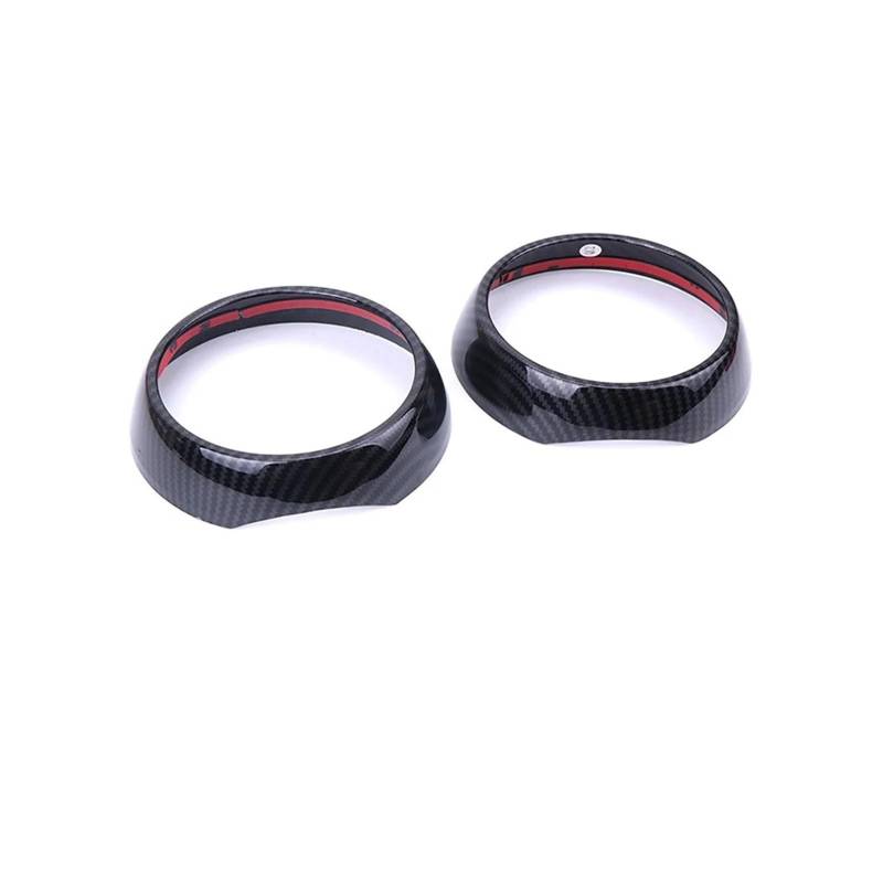 Auto Aufkleber Auto Air Vent Ring Outlet Abdeckung Fall Carbon Fiber Shell Gehäuse Aufkleber Dekor Für Mini Für Cooper Für One S Für JCW F55 F56 F57 Zubehör Innenzubehör(Vent Outer Cover) von XRUKGUO