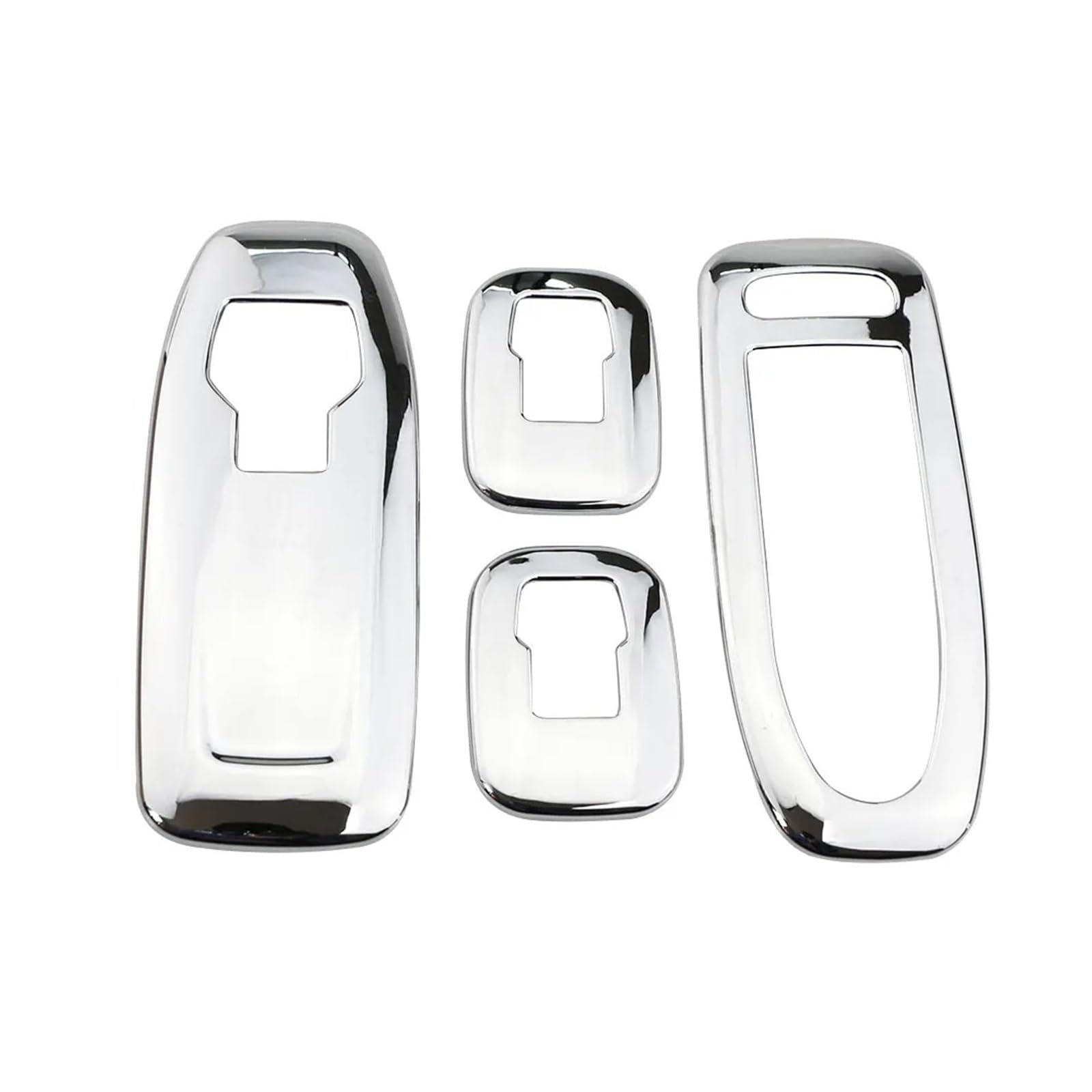 Auto Aufkleber Auto Fensterheber-Tastenfeld-Abdeckung Für Peugeot 2008 2014–2019 4 Stück Türarmlehnen-Ordnungsaufkleber, Styling, Innenzubehör Innenzubehör(Silber) von XRUKGUO