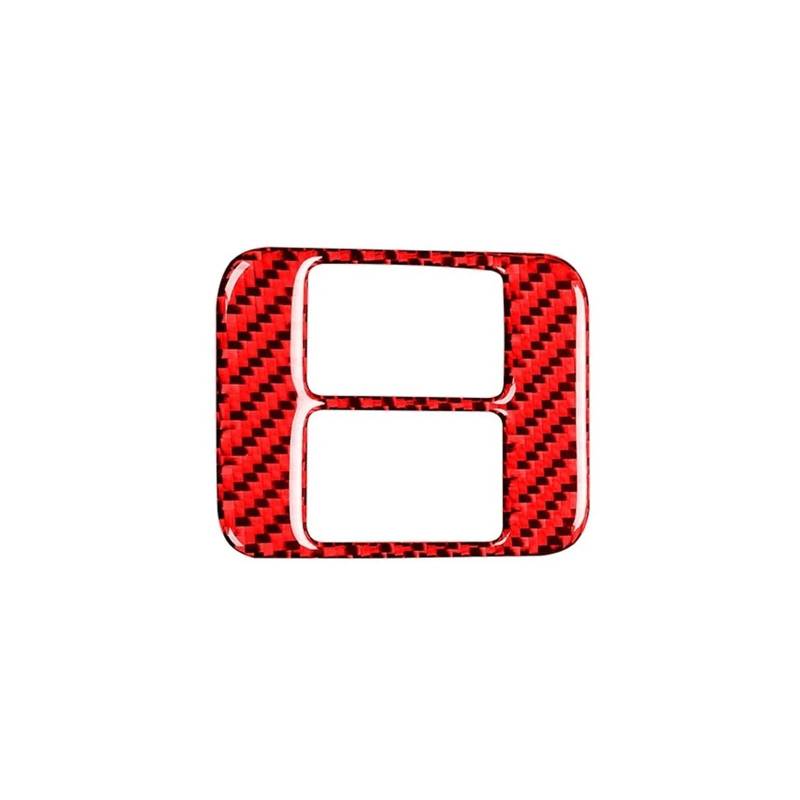Auto Aufkleber Auto Modifikation Carbon Faser Sitz Heizung Taste Auto Aufkleber Trim Abdeckung Für Subaru Für BRZ Auto Zubehör Innenzubehör(B Red) von XRUKGUO