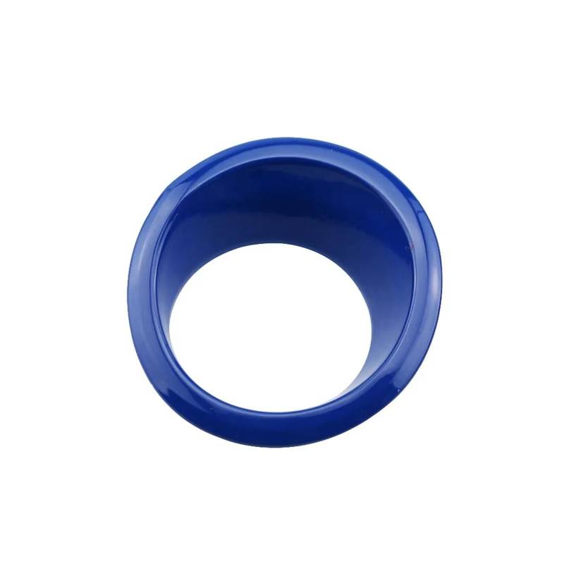 Auto Aufkleber Auto Zündschlüssel Abdeckung Für Jeep Für Kompass 2017-2020 Für Renegade 2015-2022 Motor Start-Taste Ring Trim Sticke Zubehör Innenzubehör(Blau) von XRUKGUO