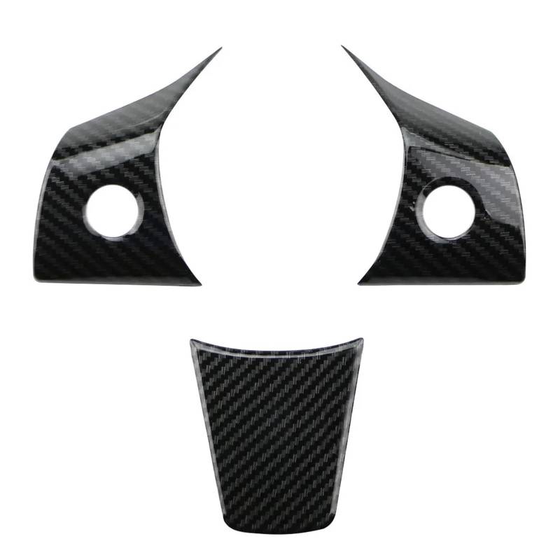 Auto Aufkleber Carbon Faser Auto Lenkrad Tasten Panel Aufkleber Trim Abdeckung Für Tesla Für Modell 3 2016-2022 Für Modell Für Y 2019-2022 Zubehör Innenzubehör(3Pcs Style) von XRUKGUO
