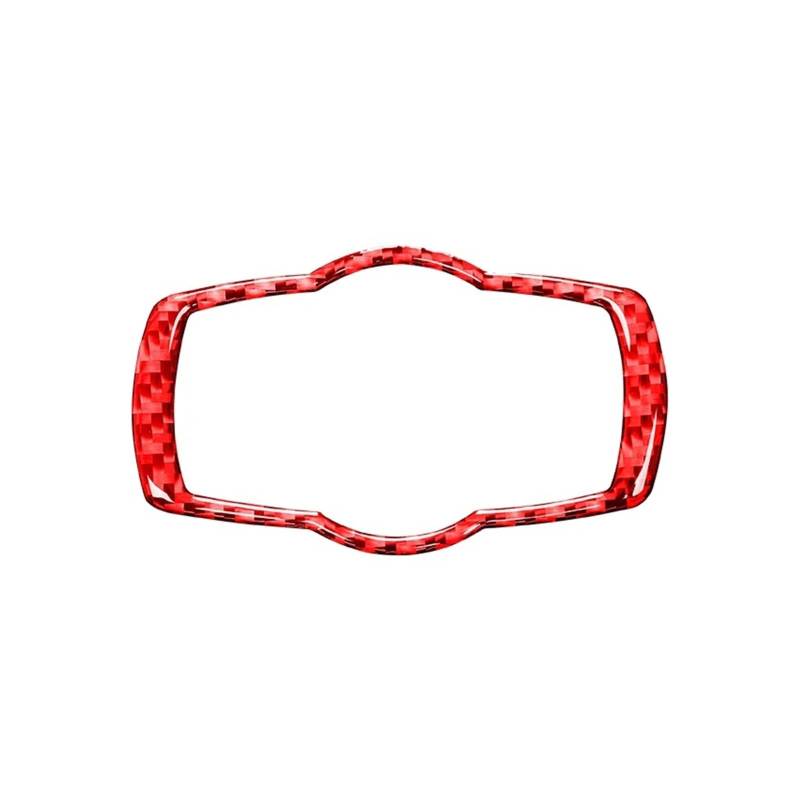 Auto Aufkleber Carbon Faser Auto Scheinwerfer Schalter Knopf Dekorative Rahmen Trim Abdeckung Aufkleber Für 3 Serie E90 E92 E93 2005-2012 Zubehör Innenzubehör(Rot) von XRUKGUO
