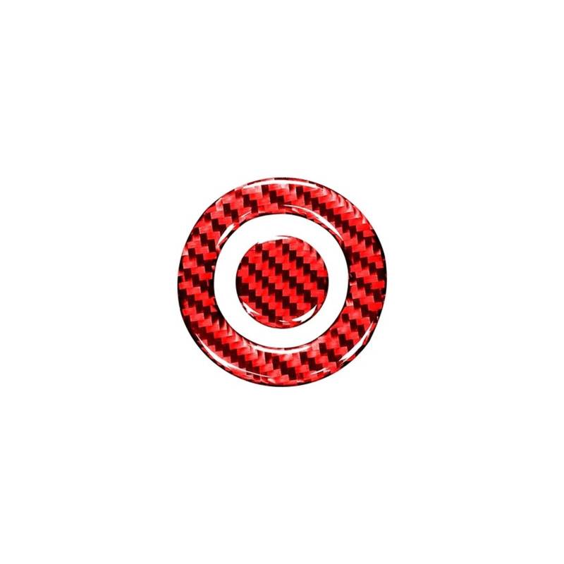 Auto Aufkleber Carbon Fiber Auto Zubehör Auto-Start-Motor Zündung Ring Taste Innen Trim Aufkleber Aufkleber Für Ford Für Explorer 2013-2019 Innenzubehör von XRUKGUO
