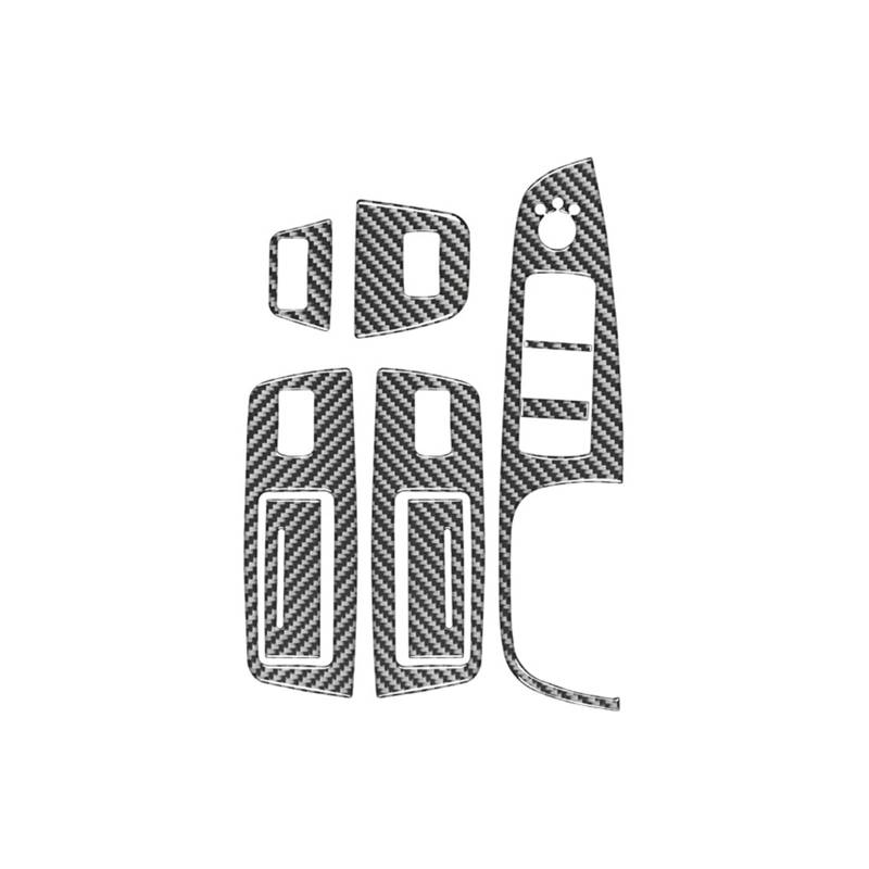 Auto Aufkleber Carbon Fiber Innen Auto Windows Heben Bedienfeld Dekorative Aufkleber Abdeckung Trim Rahmen Für Q7 2007-2015 Zubehör Innenzubehör(Style A(RHD)) von XRUKGUO