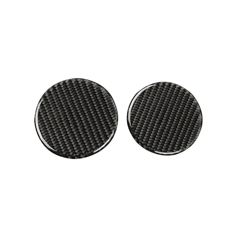 Auto Aufkleber Carbon Fiber Innen Auto Zentrale Tasse Halter Dichtung Dekorative Aufkleber Trim Abdeckung Für Chevrolet Für Camaro 2017-2022 Zubehör Innenzubehör(Schwarz) von XRUKGUO