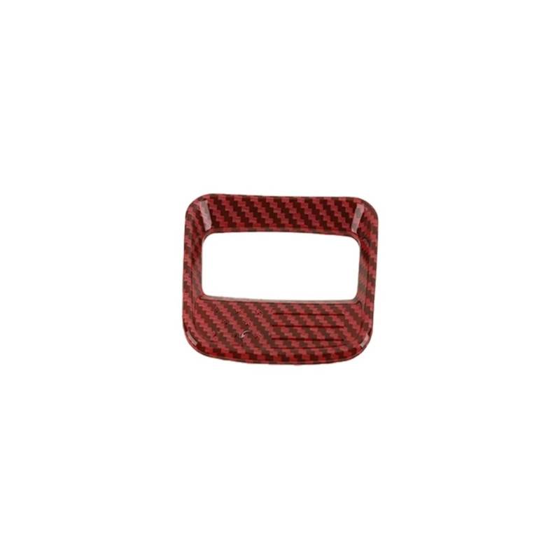 Auto Aufkleber Fit Für Ford Für Bronco 2021 2022 2023 2024 Auto Lenkrad Dekoration Abdeckung Innen Zubehör Innenzubehör(Red Carbon Fiber) von XRUKGUO