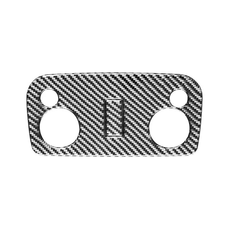 Auto Aufkleber Für Ford Für Mustang Zubehör 2005-2009 S197 GT Carbon Fiber Innen Auto Lesen Licht Control Panel Trim Aufkleber Abdeckung Rahmen Innenzubehör(Schwarz) von XRUKGUO