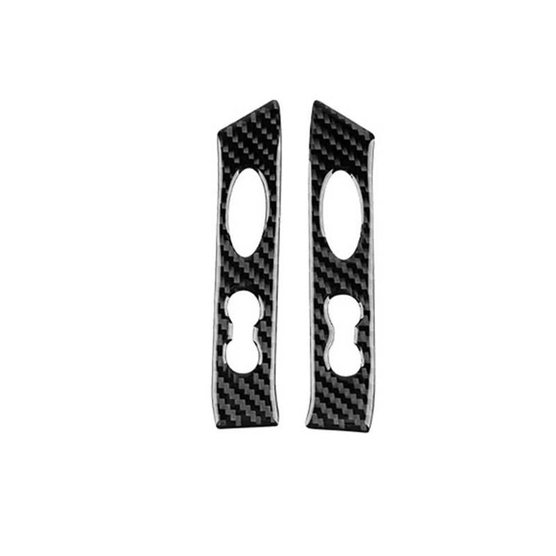 Auto Aufkleber Für Mini Für Cooper Hatch Für One R50 R53 2001-2006 Lenkrad Taste Aufkleber Streifen Weiche Carbon Faser Auto Innen Panel Abdeckung Aufkleber Innenzubehör(C-Black,for r50) von XRUKGUO