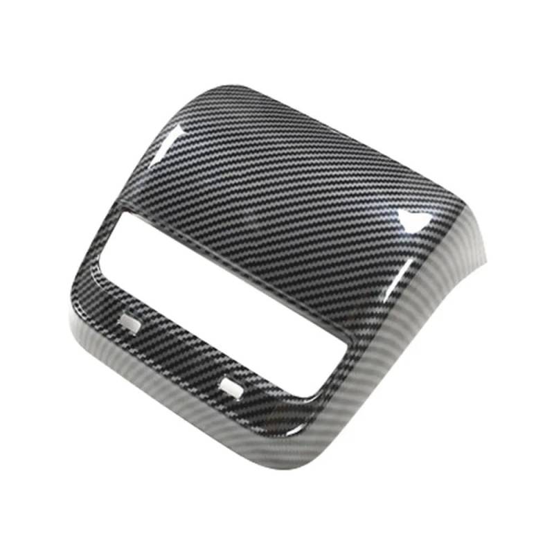 Auto Aufkleber Hinten Air Vent Outlet Abdeckung Für Tesla Für Modell 3/Y 2017-2023 Innen Hinten Air Outlet Abdeckung Zurück Auspuff Vent Abdeckung Auto Zubehör Innenzubehör(Glossy Carbon Fiber) von XRUKGUO