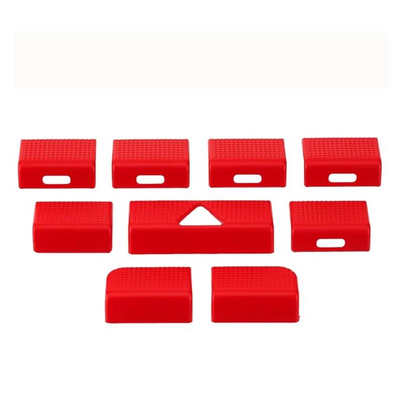 Auto Aufkleber Klimaanlage Outlet Knob Patch Trim Abdeckung Aufkleber Für Benz AB Für CLA Für GLB Für GLA Klasse W177 W247 C118 W118 X247 H247 Innenzubehör(B Model Red) von XRUKGUO