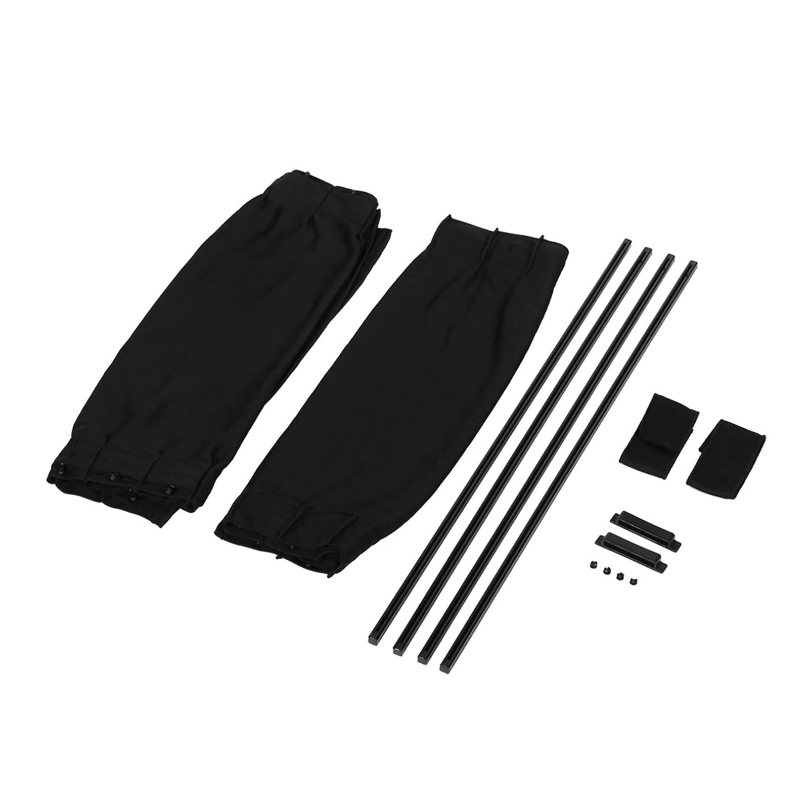 Autofenster Sonnenschutz 2 Stücke 50 cm Auto Zubehör Auto Sonnenschutz Seite Fenster Vorhang Auto Faltbare Uv Schutz Schwarz Für Reines Tuch Sonnenschutzschild(Black 50x39cm) von XRUKGUO