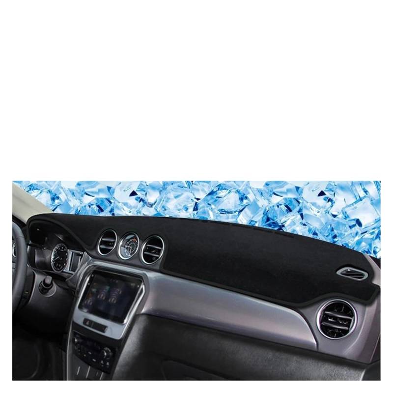 Car Dashboard Cover Mat Für Suzuki Für Vitara 2015 2016 2017 2018 2019 2020 Auto Armaturenbrettabdeckung Armaturenbrettmatte Sonnenschutzpolster Instrumententafelteppiche Armaturenbrett Matte(Schwarz, von XRUKGUO