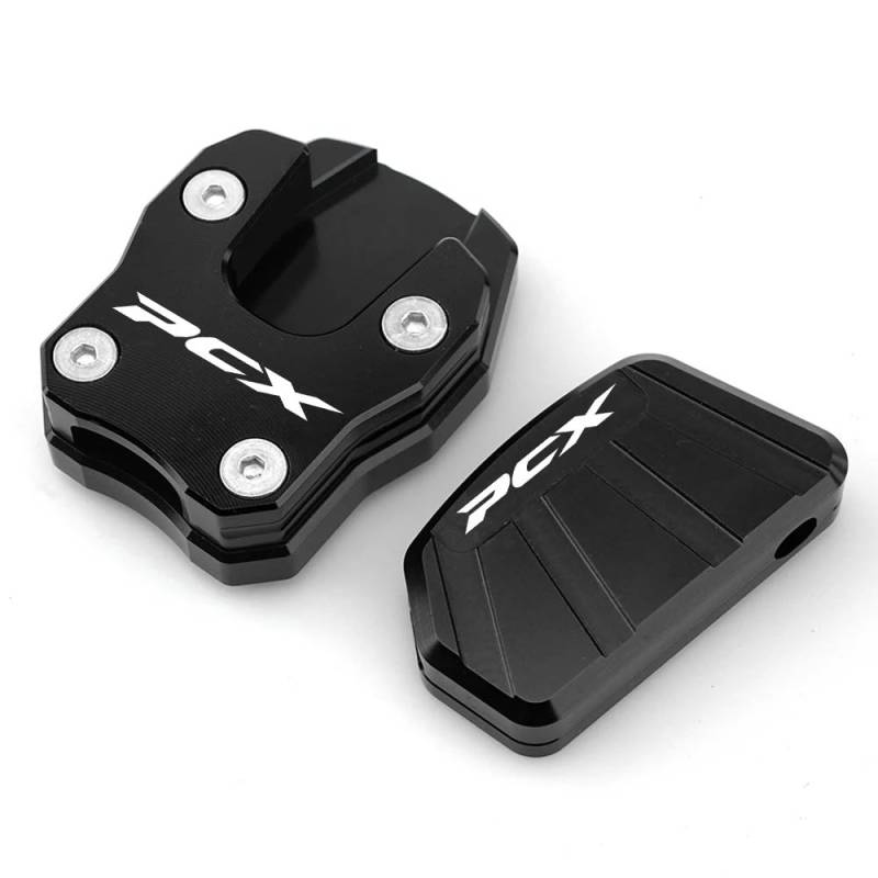 Seitenständer Vergrößerung Platte Für HO&N&DA PCX125 PCX150 PCX 125 150 2018-2021 Motorrad Ständer Fuß Seite Stehen Unterstützung Erweiterung Vergrößern Hilfs Block von XSFIBHKM