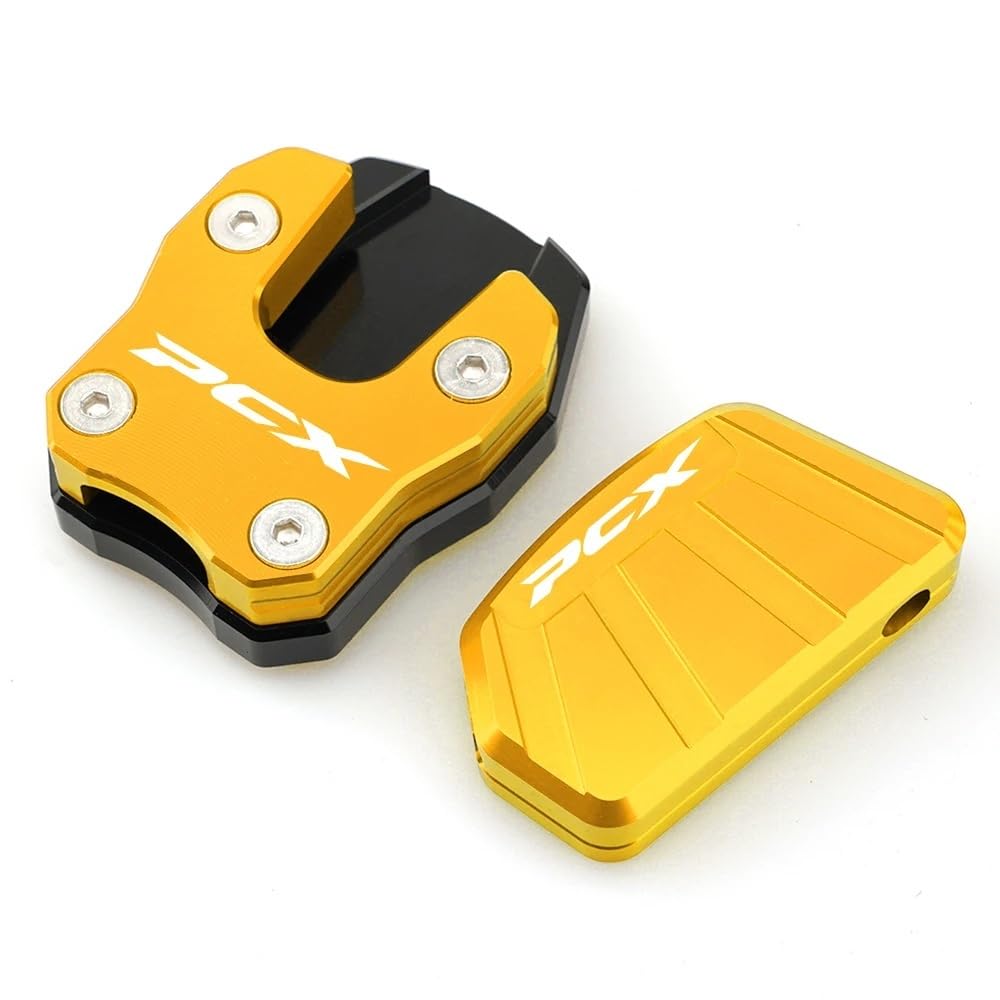 Seitenständer Vergrößerung Platte Für HO&N&DA PCX125 PCX150 PCX 125 150 2018-2021 Motorrad Ständer Fuß Seite Stehen Unterstützung Erweiterung Vergrößern Hilfs Block von XSFIBHKM