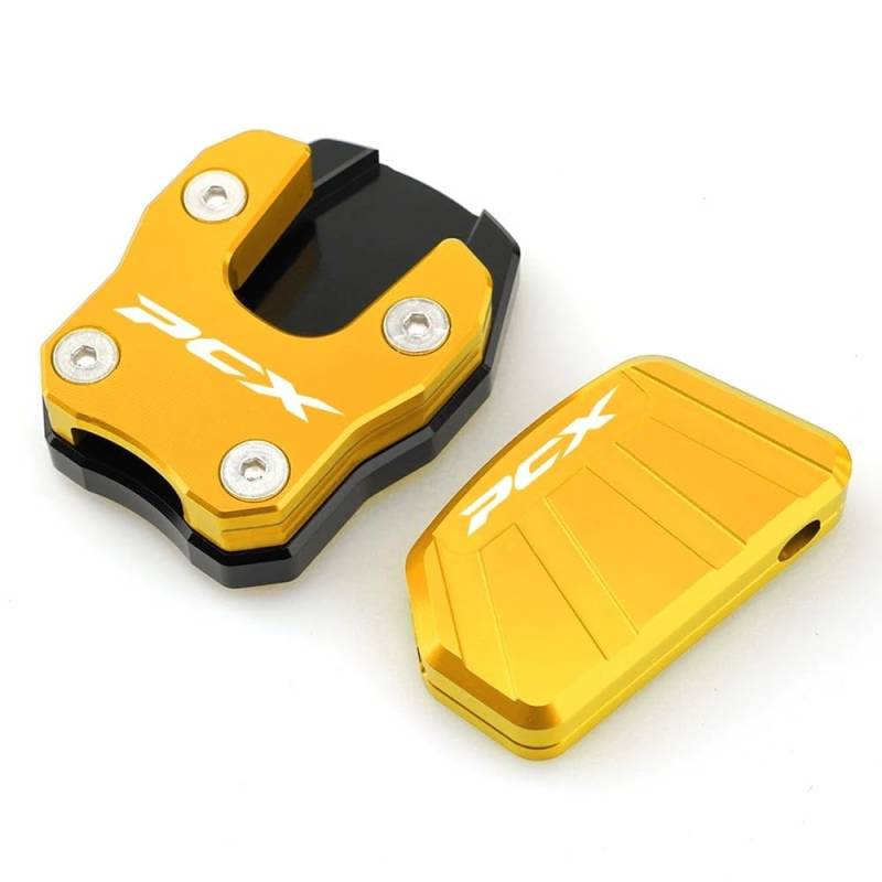 Seitenständer Vergrößerung Platte Für HO&N&DA PCX125 PCX150 PCX 125 150 2018-2021 Motorrad Ständer Fuß Seite Stehen Unterstützung Erweiterung Vergrößern Hilfs Block von XSFIBHKM