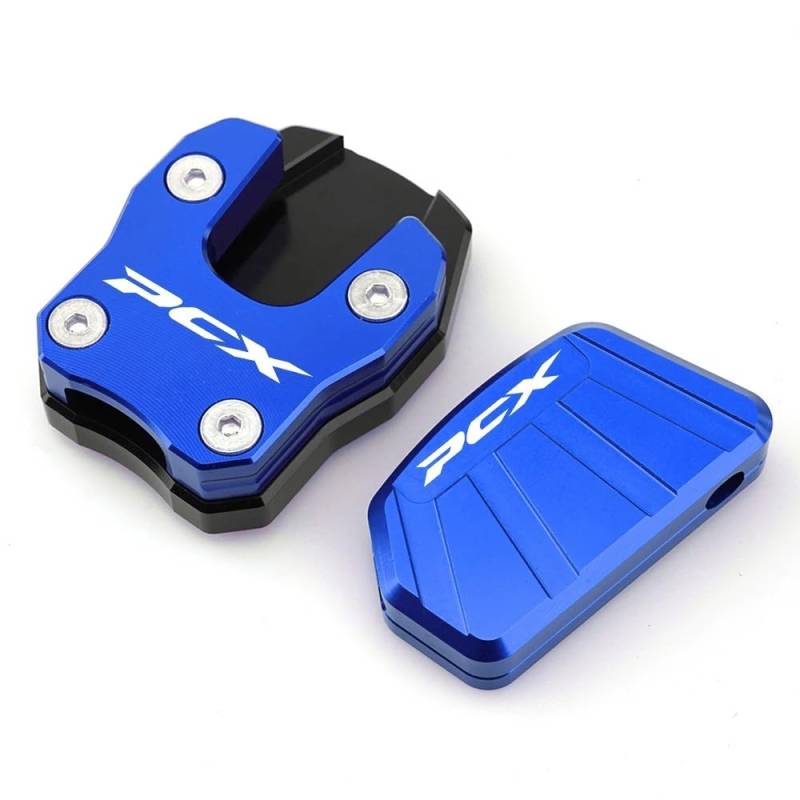 Seitenständer Vergrößerung Platte Für HO&N&DA PCX125 PCX150 PCX 125 150 2018-2021 Motorrad Ständer Fuß Seite Stehen Unterstützung Erweiterung Vergrößern Hilfs Block von XSFIBHKM