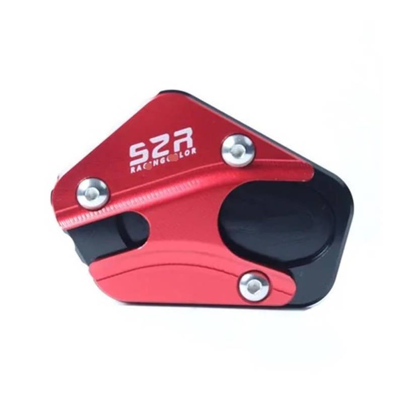 Seitenständer Vergrößerung Platte Für SUZU&KI Haojue DR160 DR160S DR 160 S 160S Motorrad Ständer Seitenständer Seitenständer Erweiterung Vergrößerungspolster Fußablage Platte von XSFIBHKM