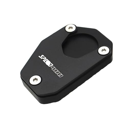 Seitenständer Vergrößerung Platte Für Scrambler400 X Speed400 Scrambler 400X Geschwindigkeit 400 2024 Zubehör Motorrad Seite Halterung Verlängerung Platte Vergrößert Fuß Pad von XSFIBHKM