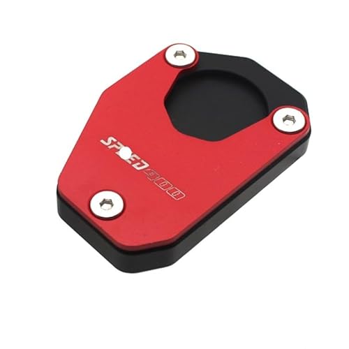 Seitenständer Vergrößerung Platte Für Scrambler400 X Speed400 Scrambler 400X Geschwindigkeit 400 2024 Zubehör Motorrad Seite Halterung Verlängerung Platte Vergrößert Fuß Pad von XSFIBHKM