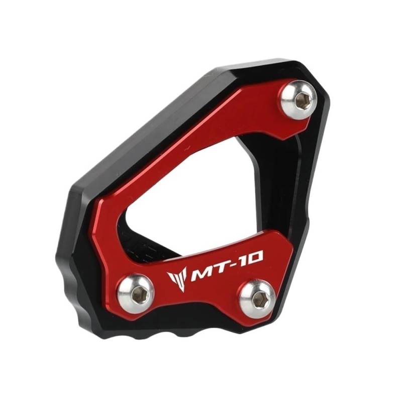 Seitenständer Vergrößerung Platte Für YAMA&HA MT-10 MT 10 MT10 FZ-10 FZ10 R1M R1 M 2015-2023 Zubehör Motorrad-Seitenhalterungs-Verlängerungsplatte Vergrößertes Fußpolster von XSFIBHKM