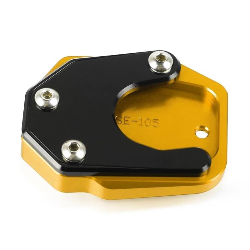 Seitenständer Vergrößerung Platte Motorrad CNC Kickstand Fuß Seitenständer Verlängerungspolster Stützplatte Vergrößern Für HO&N&DA CBR650F CB650F CB CBR 650F 2014-2023 von XSFIBHKM