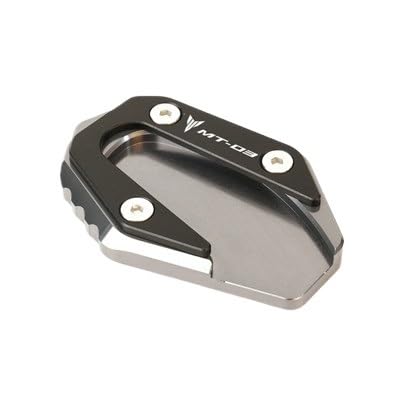 Seitenständer Vergrößerung Platte Motorrad CNC Kickstand Fuß Seitenständer Verlängerungspolster Trägerplatte Für YAMA&HA MT-03 MT-25 MT03 MT25 MT 03 MT 25 2014-2023 von XSFIBHKM