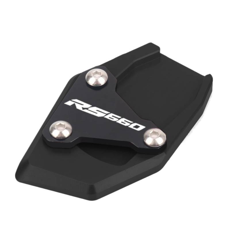 Seitenständer Vergrößerung Platte Motorradzubehör CNC-Aluminium-Ständerfuß-Seitenständer-Verlängerungspolster-Stützplatte Für Aprilia RS660 RS 660 2020-2023 von XSFIBHKM
