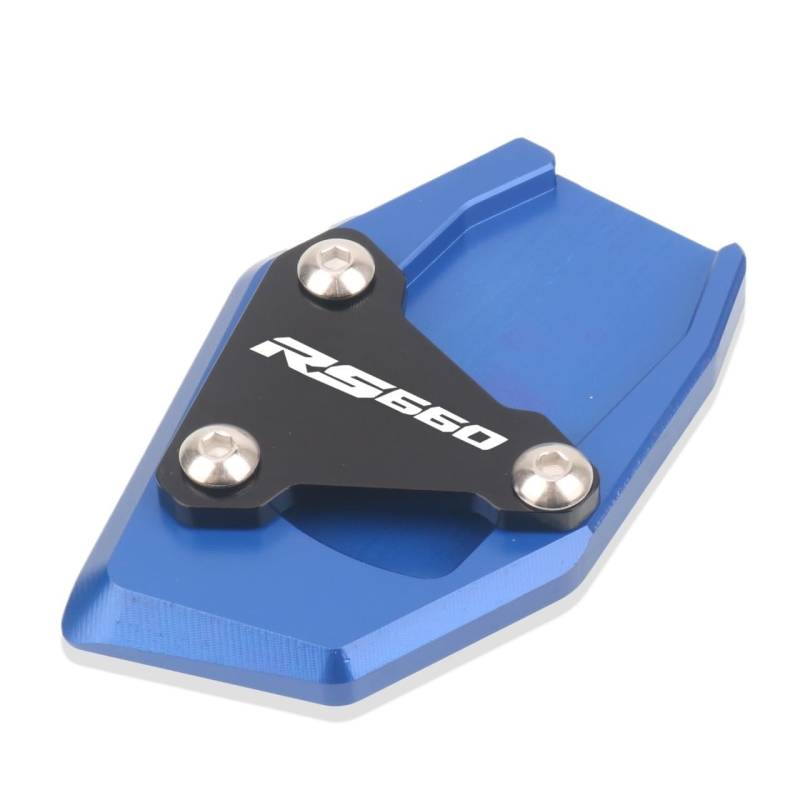 Seitenständer Vergrößerung Platte Motorradzubehör CNC-Aluminium-Ständerfuß-Seitenständer-Verlängerungspolster-Stützplatte Für Aprilia RS660 RS 660 2020-2023 von XSFIBHKM
