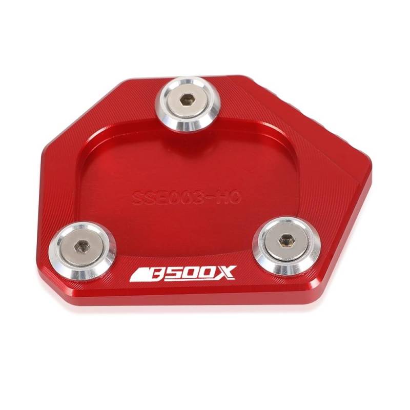 Seitenständer Vergrößerung Platte Motorradzubehör Motorrad-Seitenhalterungs-Verlängerungsplatte Vergrößertes Fußpolster Für HO&N&DA CB500X CB 500X 2013-2024 von XSFIBHKM
