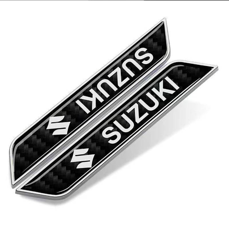 Für Suzuki Swifts Alto Wagon-R Vitara Wagon-R X5 Auto Emblem,Brauch 3D Metall Emblem Frontgrill Karosserie Kofferraum Dekoration Aufkleber,Einfach installieren Auto Styling Zubehör(Silver) von XSYBHD