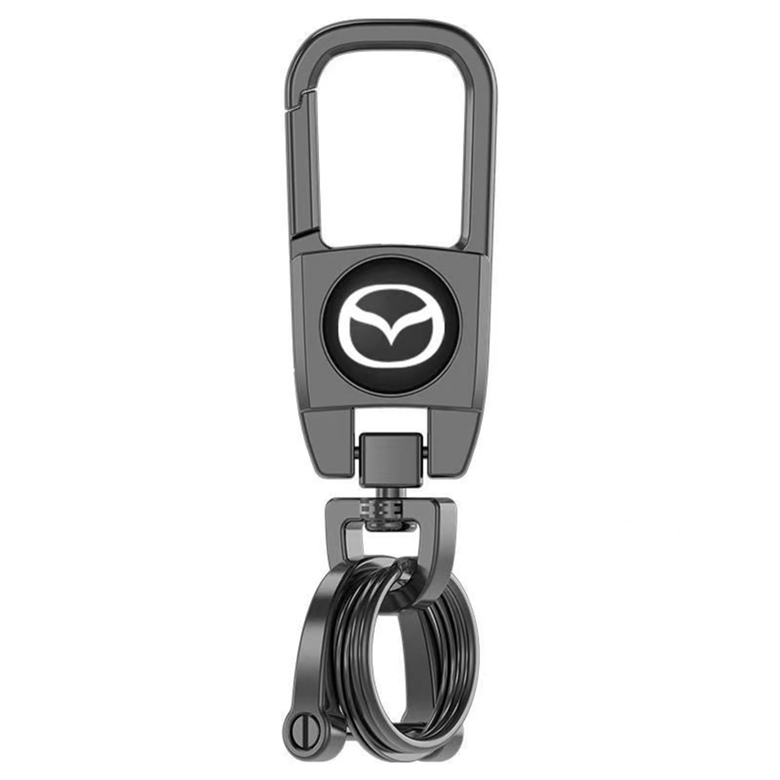 XSYBHD Für Mazda 3 Axela CX-4 MX-5 3 CX-3 5 Atenza CX-5 CX-8 CX-7 8 RX-8 CX-9 6 2 Kreative Auto Logo Schlüsselanhänger,Chrom Metalllegierung Schlüsselanhänger,SchlüSsel AnhäNger SchlüSselringe von XSYBHD