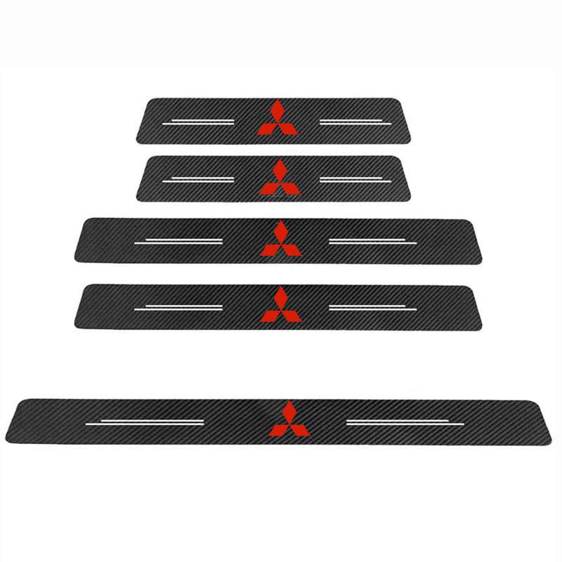 XSYBHD Für Mitsubishi ASX Auto Einstiegsleisten Schutz Türschweller,Carbonfaser Gemusterter Türeinstiegsschutz Aufkleber,Anti Kratz Auto Accessories von XSYBHD