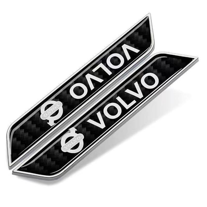XSYBHD Für Volvo Concept 40.1 Concept 40.2 Auto Emblem,Brauch 3D Metall Abzeichen Trunk Lid Side Fender Aufkleber,Nicht leicht zu Verformen Aufkleber Logo Emblem(Silver) von XSYBHD