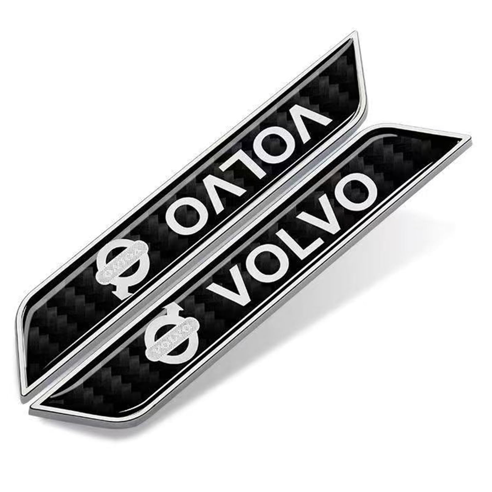 XSYBHD Für Volvo XC Classic XC70 Concept Recharge Auto Emblem,Brauch 3D Metall Abzeichen Trunk Lid Side Fender Aufkleber,Nicht leicht zu Verformen Aufkleber Logo Emblem(Silver) von XSYBHD