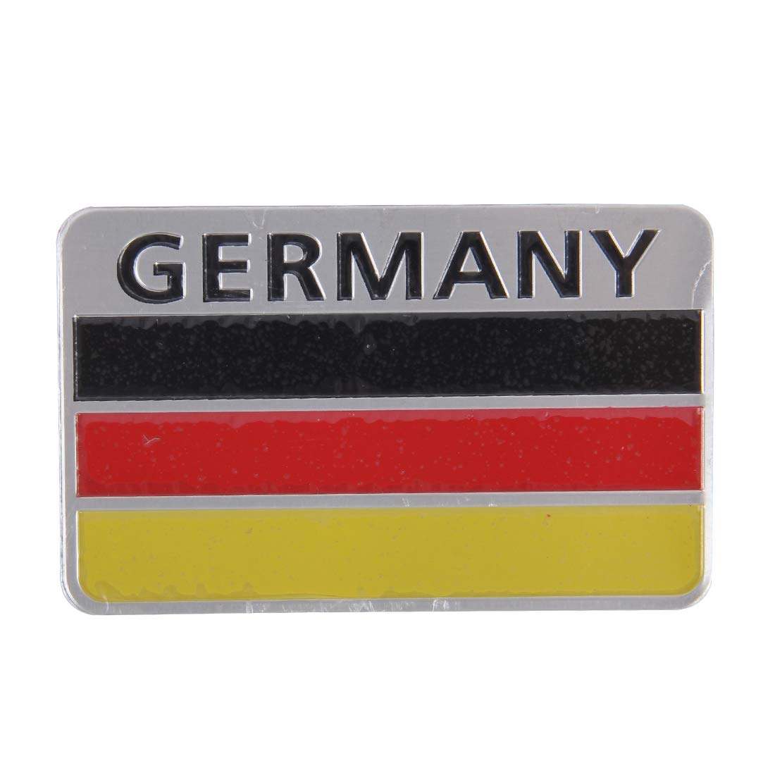 3D Alu Deutschland Fahne Flagge Sticker Aufkleber Auto Metall Aufkleber Germany 8 x 5 x 0,2 cm von XTRAFAST
