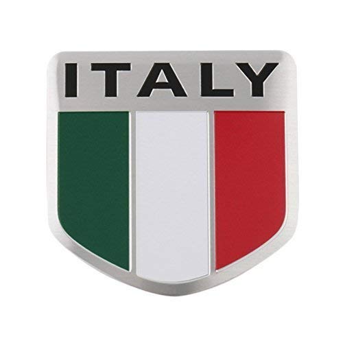 Italien Italy Fahne Flagge Logo Alu 3D Logo Aufkleber Emblem Auto Motorrad Boot von XTRAFAST