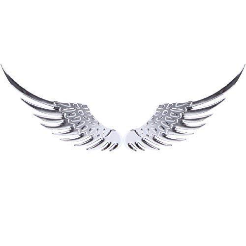 Metall 3D Flügel Engelsflügel Angel Auto Aufkleber Sticker Emblem Chrom Silber von XTRAFAST