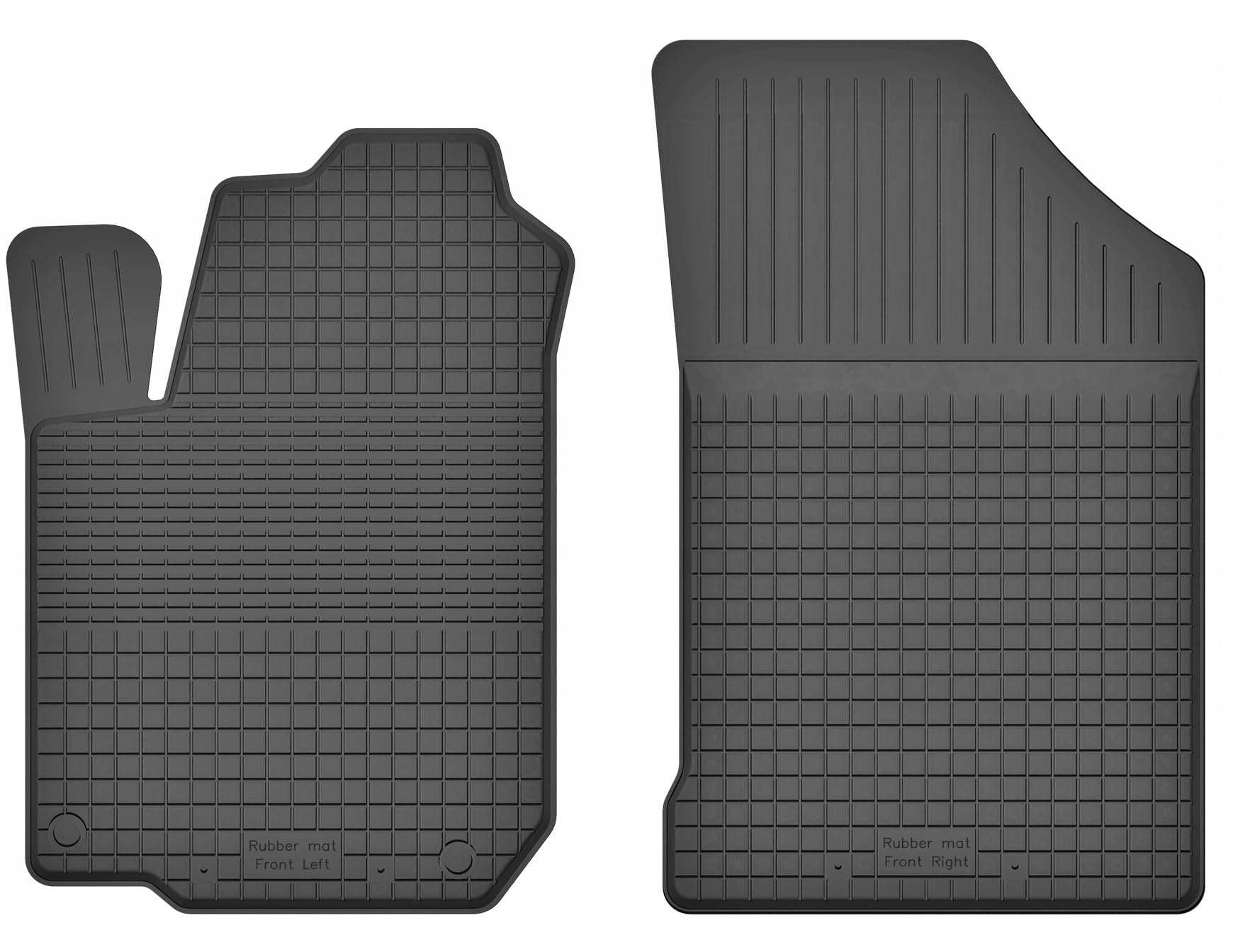 Gummifußmatten Vorne von XTRM-CAR kompatibel mit Dacia Duster II Bj. ab 2018 von XTRM-CAR