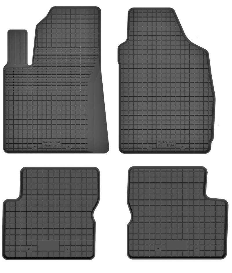 Gummimatten Fußmatten von XTRM-CAR kompatibel mit FIAT 500 / Abarth 500 Bj. ab 2007 von XTRM-CAR