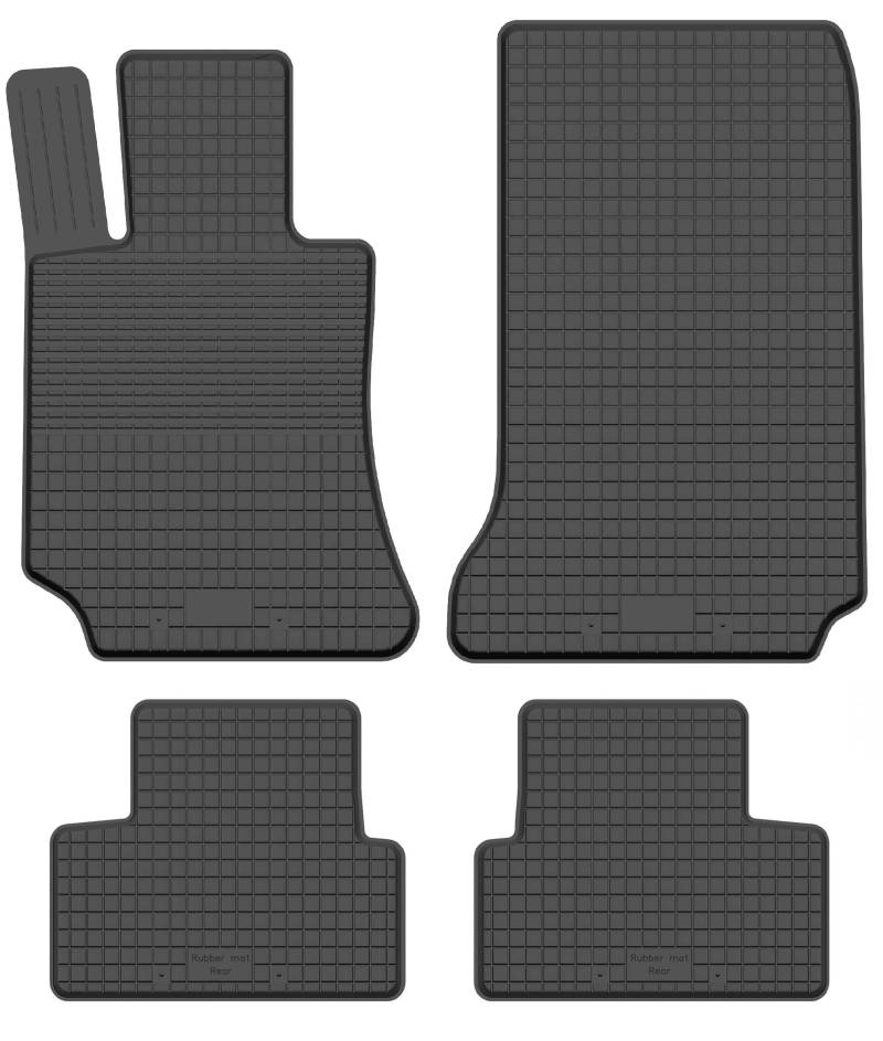 Gummimatten Fußmatten von XTRM-CAR kompatibel mit Mercedes E-Klasse C207 / A207 Bj. 2009-2017 von XTRM-CAR