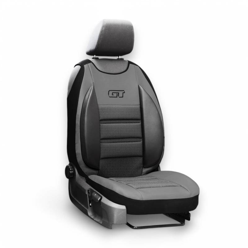 XTRM-CAR Sitzbezüge GT Ergonomic passt für Citroen Jumpy - Hochwertige Autositzbezüge - 1 STK - GT GRAU von XTRM-CAR