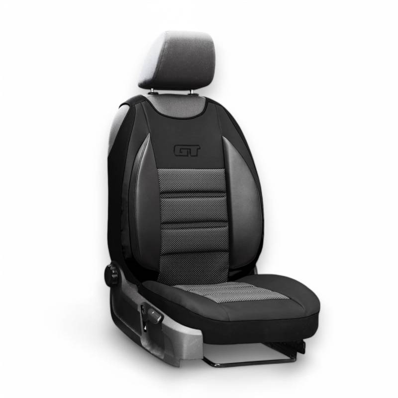 XTRM-CAR Sitzbezüge GT Ergonomic passt für Custom ab 2012 - Autositzbezüge - 1 STK - GT SCHWARZ von XTRM-CAR